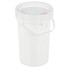 Vestil PAIL-SCR-65-W Pail: High-Density Polyethylene, 19-7/16" High, 12-5/8" Dia, with Handle