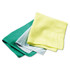 RUBBERMAID COMMERCIAL PROD. Q610 Reusable Cleaning Cloths, Microfiber, 16 x 16, Yellow, 12/Carton
