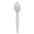 BOARDWALK SPOONHW Heavyweight Polystyrene Cutlery, Spoon, Plastic, White, 1,000/Carton