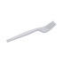 GEORGIA PACIFIC Dixie® FH207 Plastic Cutlery, Heavyweight Fork, White, 100/Box