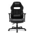 ALERA GM4146 Racing Style Ergonomic Gaming Chair, Supports 275 lb, 15.91" to 19.8" Seat Height, Black/Gray Trim Seat/Back, Black/Gray Base