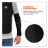 TENACIOUS HOLDINGS, INC. ergodyne® 12383 Chill-Its 6690 Performance Knit Cooling Arm Sleeve, Polyester/Spandex, Medium, Black, 2 Sleeves