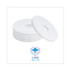 BOARDWALK 4012WHI Polishing Floor Pads, 12" Diameter, White, 5/Carton