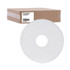BOARDWALK 4012WHI Polishing Floor Pads, 12" Diameter, White, 5/Carton