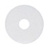 BOARDWALK 4012WHI Polishing Floor Pads, 12" Diameter, White, 5/Carton