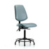 Blue Ridge Ergonomics MSC49808 Task Chair: Vinyl, Storm