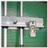 UNGER HU900 Hold Up Aluminum Tool Rack, 36w x 3.5d x 3.5h, Aluminum/Green
