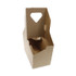 PACTIV EVERGREEN CORPORATION D24CPCRY44 Paperboard Cup Carrier, Up to 44 oz, Two to Four Cups, Natural, 250/Carton