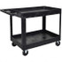 Luxor XLC11-B Utility Cart: Polyethylene, Black