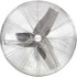 Airmaster 70767 30" Blade, 1/4 hp, 8,800 Max CFM, Single Phase Food Service Non-Oscillating Wall Mounting Fan