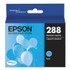 EPSON AMERICA, INC. T288220S T288220-S (288) DURABrite Ultra Ink, Cyan