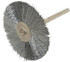 Weiler 98427 Wheel Brush: 1-1/2" Wheel Dia, Crimped