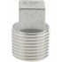 Merit Brass K417A-06 Pipe Square Head Plug: 3/8" Fitting, 304 Stainless Steel