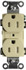 Hubbell Wiring Device-Kellems CR15ITR Straight Blade Duplex Receptacle: NEMA 5-15R, 15 Amps, Self-Grounding