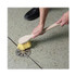 BOARDWALK 4320 Utility Brush, Cream Polypropylene Bristles, 5.5" Brush, 14.5" Tan Plastic Handle