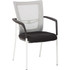 Offer clients a comfortable spot in the waiting area or conference room with this Office Star Low-Back Mesh Visitors Chair. This low-back office chair boasts built-in lumbar for ample support of your spine and lower back. Built-in foot caps make it easy to push the seat in and out without leaving marks on the floor.  Overall Dimensions: 37inH x 25inW x 24-1/2inD.  Weight capacity tested to support 275 lb.  Metal frame.  Low-back office chair.  Padded seat.  ProGrid mesh-back office chair.  Lumbar support.  Waterfall seat.  Contoured, molded armrests.  Conference room chair with easy-glide foot caps.  Assembly required.