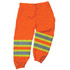 Pull on these pants and make sure you are prepared for the workday. The cool polyester mesh helps you stay comfortable throughout your shift, and the reflective materials are ANSI compliant to keep you safe.  Polyester mesh helps keep you cool and comfortable.  Right leg cargo pocket provides space to store a phone, keys or tools.  Drawstring at the waist helps adjust to your size. Wide leg openings with hook-and-loop closures to allow easy on and off.  2in ANSI-compliant reflectivity and contrasting backgrounds to help keep you visible.  Machine wash.