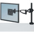 Arm rotates 360 deg. and tilts for the perfect viewing angle  Designed for monitors up to 19in or 24 lbs.  Easily mounts to a desktop or through grommet holes.  Meets VESA mounting standards.