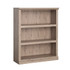 Organize your books, files or records or display your favorite china, collectibles or photos on this sturdy, attractive Sauder Select bookcase. The simple, chunky design fits well with any interior, adding handy storage to living and dining rooms, offices or hallways.  Constructed from engineered wood, this bookcase is durable and stable, holding strong to display your books, collectibles and photos for years to come.  Fixed shelves mean no wobbling or shifting, just solid storage.  Weight capacity per shelf tested for 35 lb.