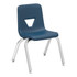 Stacking student chairs add color to your classroom and offer color-coding opportunities for learning stations and more. The four-leg base features the strength of heavy-gauge tubular steel. Smooth polypropylene shell and a comfortably contoured waterfall seat front allow easy cleaning.  Colorful addition to kindergarten classroom fun  Strong, 4-leg base  Comfortable, easy-to-clean shell  Stacks 5 high for compact storage  Limited Lifetime Warranty  Overall Dimensions: 22inH x 14 3/4inW x 14inD.  GREENGUARD Gold certified  - certified for low chemical emissions: UL.COM/GG - UL 2818. Ranked in two tiers: Certified and Gold.  Less harsh chemicals - made with fewer harsh chemicals, or safer chemicals than typical alternatives, helping  reduce your use of and exposure to substances that may be more harmful to your health and the environment.  Contains Recycled Content - See Specs for Details.