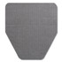 TOLCO CORPORATION 220209 Komodo Urinal Mat, Shield-Shaped, Gray Smooth Surface, 18" x 20", 6/Carton