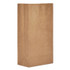 ROSS & WALLACE PAPER PRODUCTS, INC. GX5-500 Grocery Paper Bags, 5# Size, Extra-Heavy-Duty, 50# Basis Weight, 5.25" x 3.38" x 10.94", Kraft, 500/Bundle