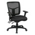 Upgrade your office seating with this modern desk chair from Office Star. The built-in lumbar provides comfortable support to your spine and lower back to help reduce pain and fatigue. Utilize seat height, back height and armrest adjustments to customize your seat.  Recommended for performance use 6-8 hours per day.  Weight capacity tested to support 275 lb.  Overall Dimensions: 39inH x 26-1/2inW x 25-1/4inD.  Mid-back office chair.  Saddle seat with foam padding.  ProGrid mesh upholstery.  Lumbar support.  Waterfall seat.  1-touch pneumatic height adjustment.  Ratchet back height adjustments.  Mesh-back office chair with height- and width-adjustable armrests.  360 deg. swivel.  Modern desk chair has rolling wheels.  Assembly required.  Backed by the manufacturers 1-year limited warranty.