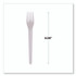 ECO-PRODUCTS,INC. EP-S012 Plantware Compostable Cutlery, Fork, Plastic, Pearl White, 50/Pack, 20 Packs/Carton
