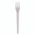 ECO-PRODUCTS,INC. EP-S012 Plantware Compostable Cutlery, Fork, Plastic, Pearl White, 50/Pack, 20 Packs/Carton
