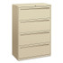 HON COMPANY 784LL Brigade 700 Series Lateral File, 4 Legal/Letter-Size File Drawers, Putty, 36" x 18" x 52.5"