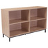 Proudly display family photos, your collection of mystery novels or decorative keepsakes in the open storage compartments of this Flash Furniture 30inH Bookcase. The bookcase boasts a woodgrain laminate finish and a powder-coat-finished frame to coordinate well with your existing decor. The contemporary style of the bookcase is designed to fit in well with your existing decor.  Metal frame with a powder-coat finish.  Woodgrain laminate finish.  4 open storage compartments measure 11-1/2inH x 22-3/4inW x 15-3/4inD each.  Floor glides.  Assembly required.
