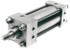 Norgren SF04A-A04-EAA90 Double Acting Rodless Air Cylinder: 3-1/4" Bore, 4" Stroke, 150 psi Max, 1/2 NPTF Port