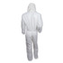 SMITH AND WESSON KleenGuard™ 46112 A30 Elastic Back and Cuff Hooded Coveralls, Medium, White, 25/Carton