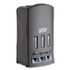 TEAM THREE GROUP WeGo 56102200 Trio Utensil Dispenser, Holds 100 Forks/100 Knives/100 Spoons, 13.39 x 15.75 x 23.62, Black