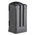 TEAM THREE GROUP WeGo 56102200 Trio Utensil Dispenser, Holds 100 Forks/100 Knives/100 Spoons, 13.39 x 15.75 x 23.62, Black