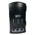 TEAM THREE GROUP WeGo 56102200 Trio Utensil Dispenser, Holds 100 Forks/100 Knives/100 Spoons, 13.39 x 15.75 x 23.62, Black