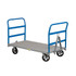 Little Giant. CS3660-8MRHD-2H Caster Steer Trailer Truck: 2,000 lb Capacity, Solid, Steel Platform, 36" Platform Width, 60" Platform Length, 11" Platform Height