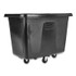 RUBBERMAID COMMERCIAL PROD. 4608 BLA Cube Truck, 59 gal, 300 lb Capacity, Plastic, Black
