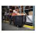 RUBBERMAID COMMERCIAL PROD. 4608 BLA Cube Truck, 59 gal, 300 lb Capacity, Plastic, Black