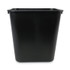 BOARDWALK 28QTWB BLA Soft-Sided Wastebasket, 28 qt, Plastic, Black