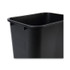 BOARDWALK 28QTWB BLA Soft-Sided Wastebasket, 28 qt, Plastic, Black