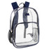 Prepare for a concert or event when carrying the Summit Ridge Heavy-Duty Clear Backpack. This clear backpack is made from PVC for durability and water-resistance and has adjustable and padded back straps for comfort. The large capacity main compartment and pockets provide plenty of storage.  Made from clear PVC for lightweight durability and water resistance.  Sturdy bottom and finished seams provide added durability.  Adjustable and padded back straps offer comfort.  Easy hang handle.  Easy grip double zippers.  Elastic stretches to fit the items you need most.  Large capacity main compartment provides plenty of storage.  Front zippered accessory pocket keeps small item secures.  Boasts 2 side mesh pockets for bottles or umbrellas.