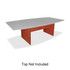 Designed for use with Lorell 8ft oval, rectangular or boat-shaped conference table tops  Base has adjustable floor guides and a laminate finish.  Each 3-panel leg base includes the necessary installation hardware.  Cam covers all exposed assembly hardware.  Note: Table tops and bases are sold separately. You must order both a table top and base for a complete unit.  Modesty Panel  GREENGUARD certified - certified for low chemical emissions: UL.COM/GG - UL 2818. Ranked in two tiers: Certified and Gold.  Less harsh chemicals - made with fewer harsh chemicals, or safer chemicals than typical alternatives, helping  reduce your use of and exposure to substances that may be more harmful to your health and the environment.