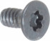 Camcar 34392 Flat Socket Cap Screw: #4-40 x 1/4" Long, Alloy Steel, Black Oxide Finish