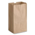 ROSS & WALLACE PAPER PRODUCTS, INC. GH25 Grocery Paper Bags, 25# Size, Heavy-Duty, 50# Basis Weight, 8.25" x 5.38" x 18", Kraft, 500/Bundle