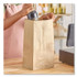ROSS & WALLACE PAPER PRODUCTS, INC. GH25 Grocery Paper Bags, 25# Size, Heavy-Duty, 50# Basis Weight, 8.25" x 5.38" x 18", Kraft, 500/Bundle
