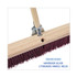 BOARDWALK 20336 Floor Brush Head, 3.25" Maroon Stiff Polypropylene Bristles, 36" Brush