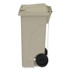 SAFCO PRODUCTS 9926TN Plastic Step-On Receptacle, 32 gal, Metal, Tan