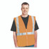 PROTECTIVE INDUSTRIAL PRODUCTS INC PIP 3020702ZOR2X ANSI Class 2 Two-Pocket Zipper Mesh Safety Vest, Polyester Mesh, 2X-Large, Orange