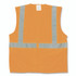 PROTECTIVE INDUSTRIAL PRODUCTS INC PIP 3020702ZOR2X ANSI Class 2 Two-Pocket Zipper Mesh Safety Vest, Polyester Mesh, 2X-Large, Orange
